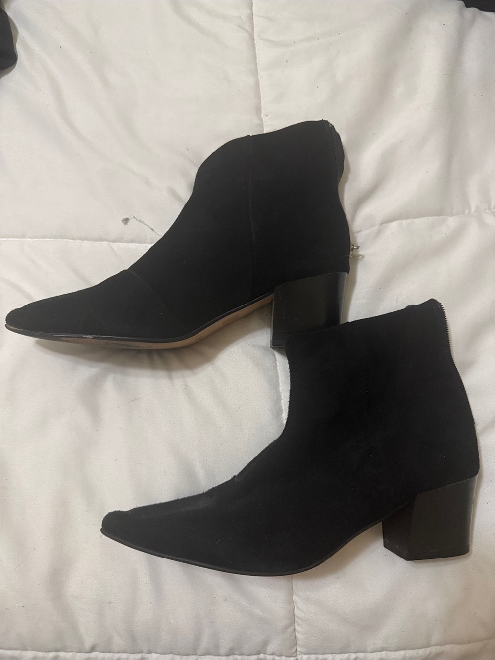 Steve Madden Women's Black Suede Ankle Boots - Stylish Low Block Heel
